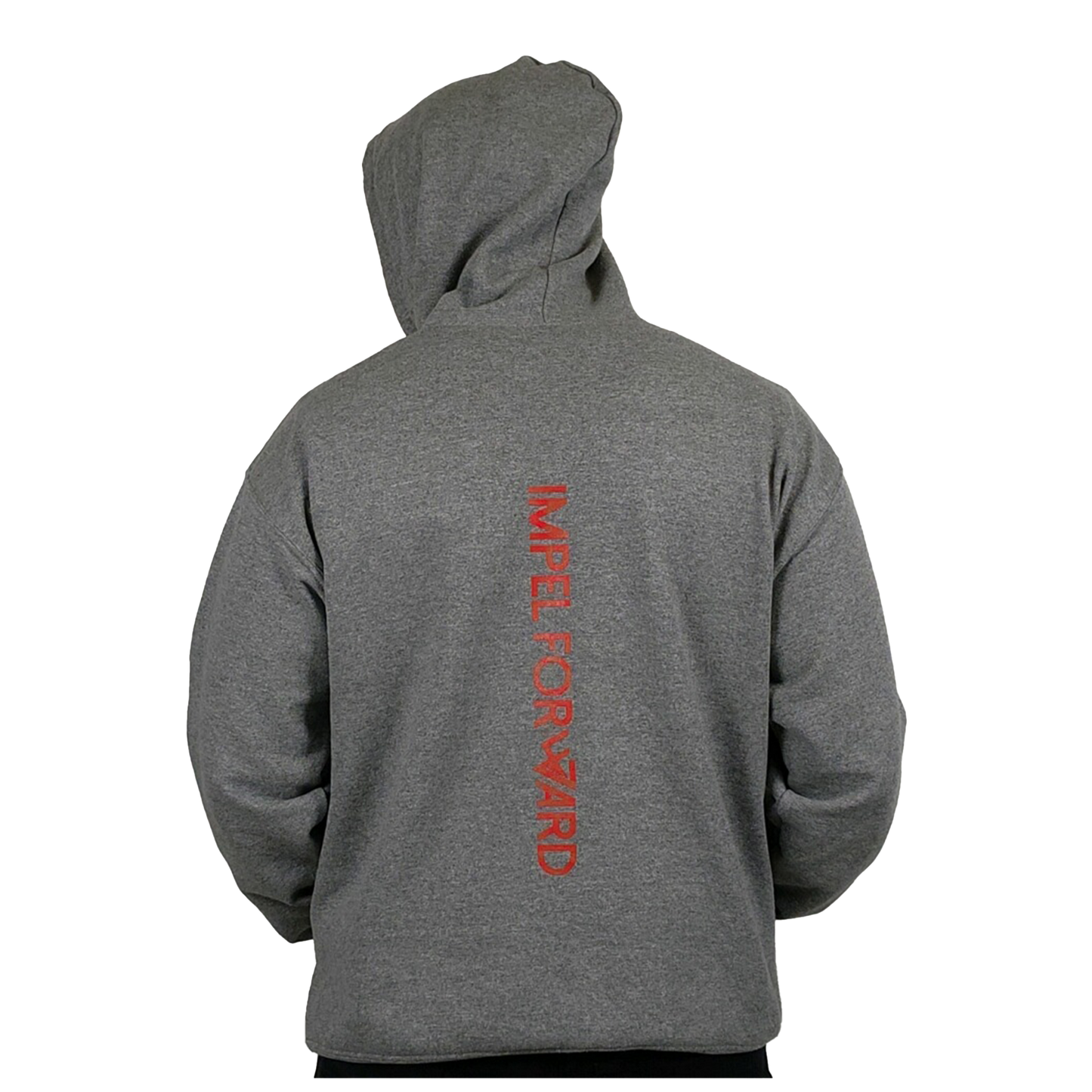 Impel Forward Hoodie Embroidered Logo - Gray