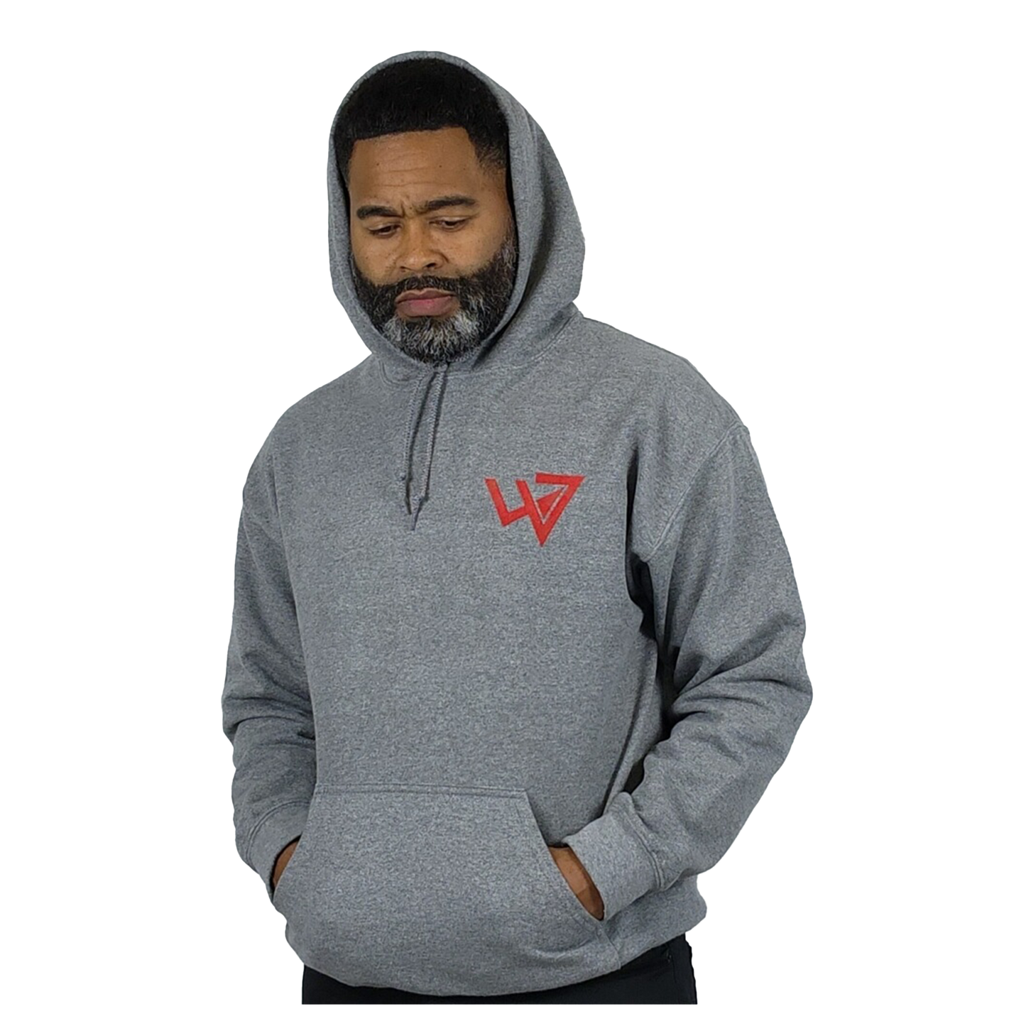 Impel Forward Hoodie Embroidered Logo - Gray